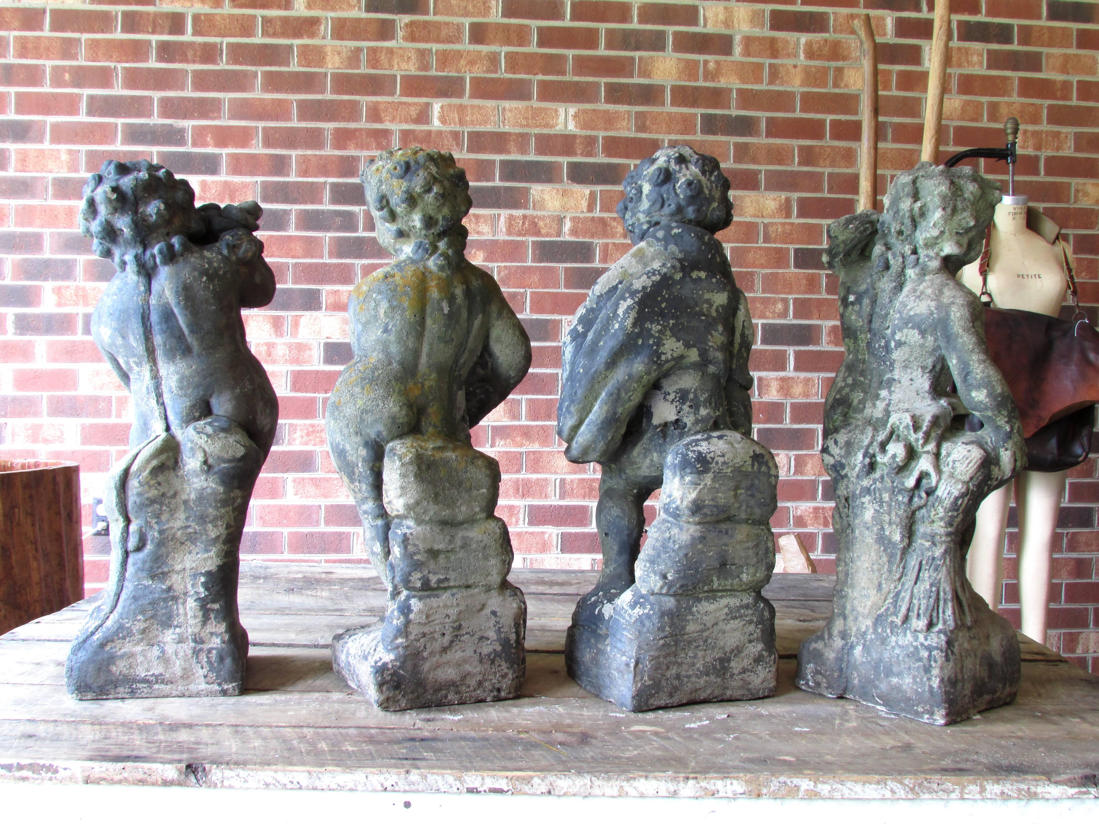 stone cherubs