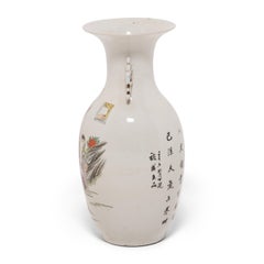 Four Seasons Chinese Phoenix Tail Vase, c. 1850