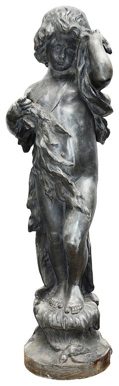 Four Seasons Lead Garden Statues by Bromsgrove, circa 1910