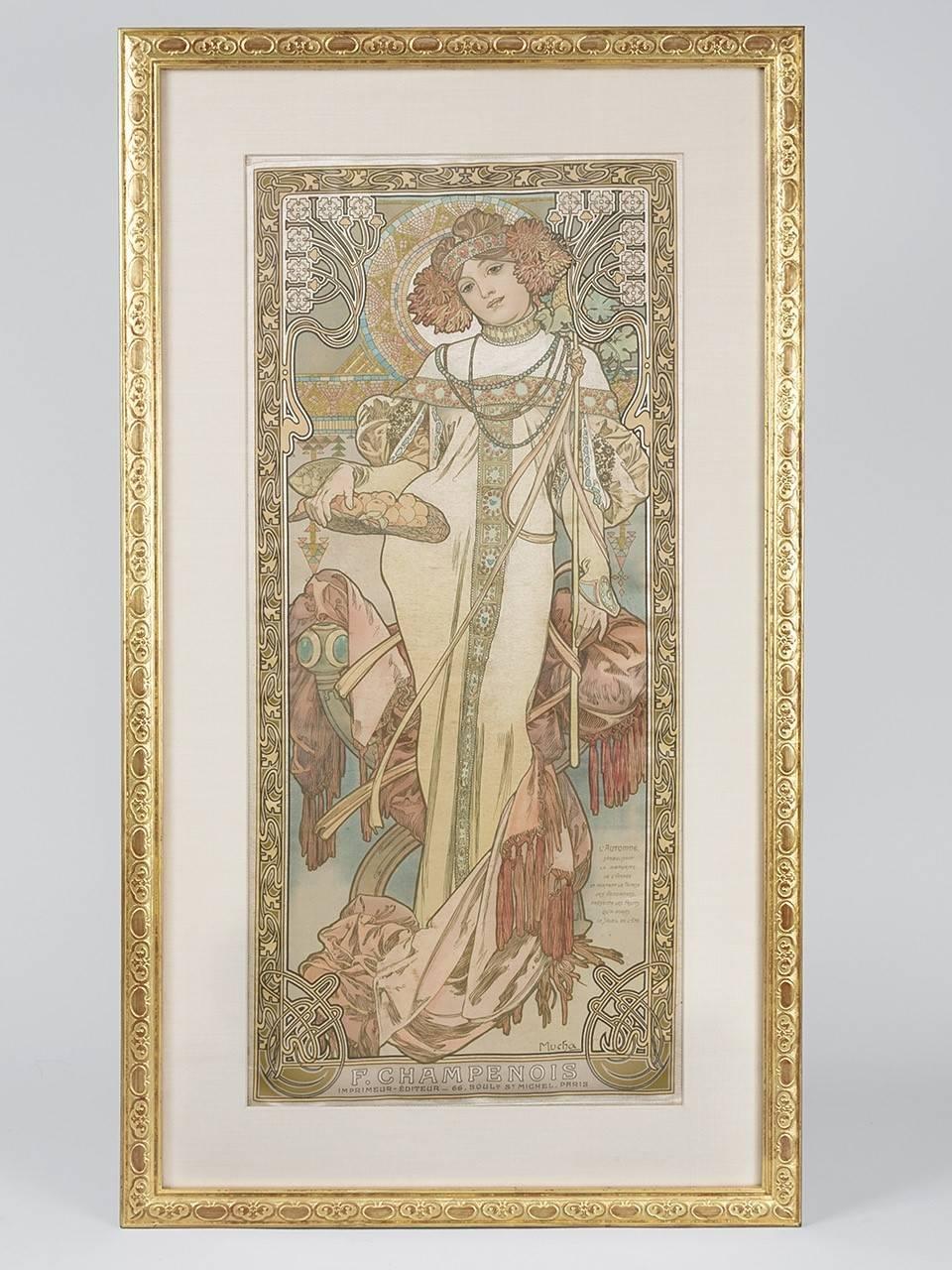 mucha four seasons prints