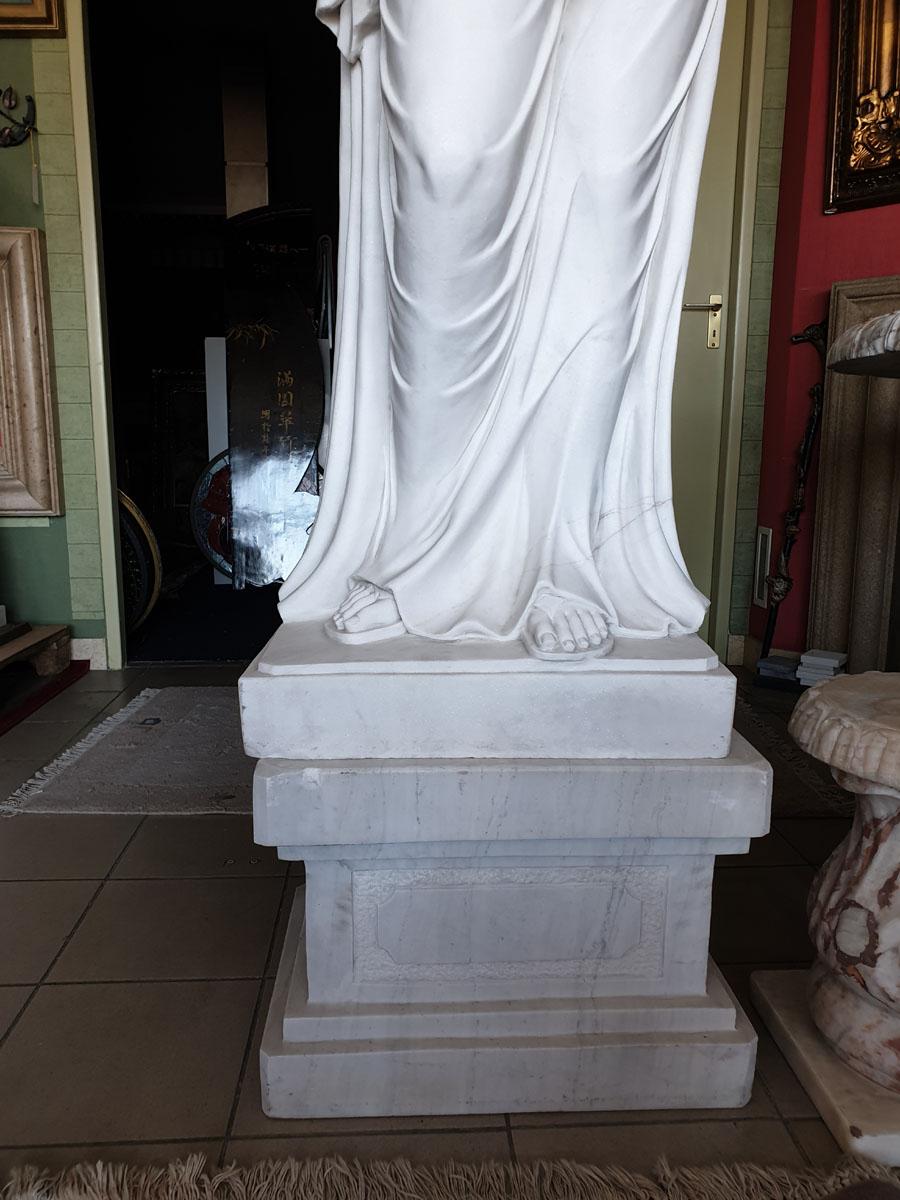 European Four Seasons, White Marble Statues Suite 2.5 Meter High Set of Four For Sale