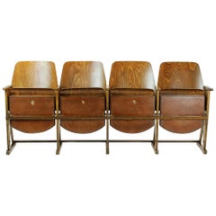 Used Four-Seat Cinema Bench by TON, Czechoslovakia, circa 1960