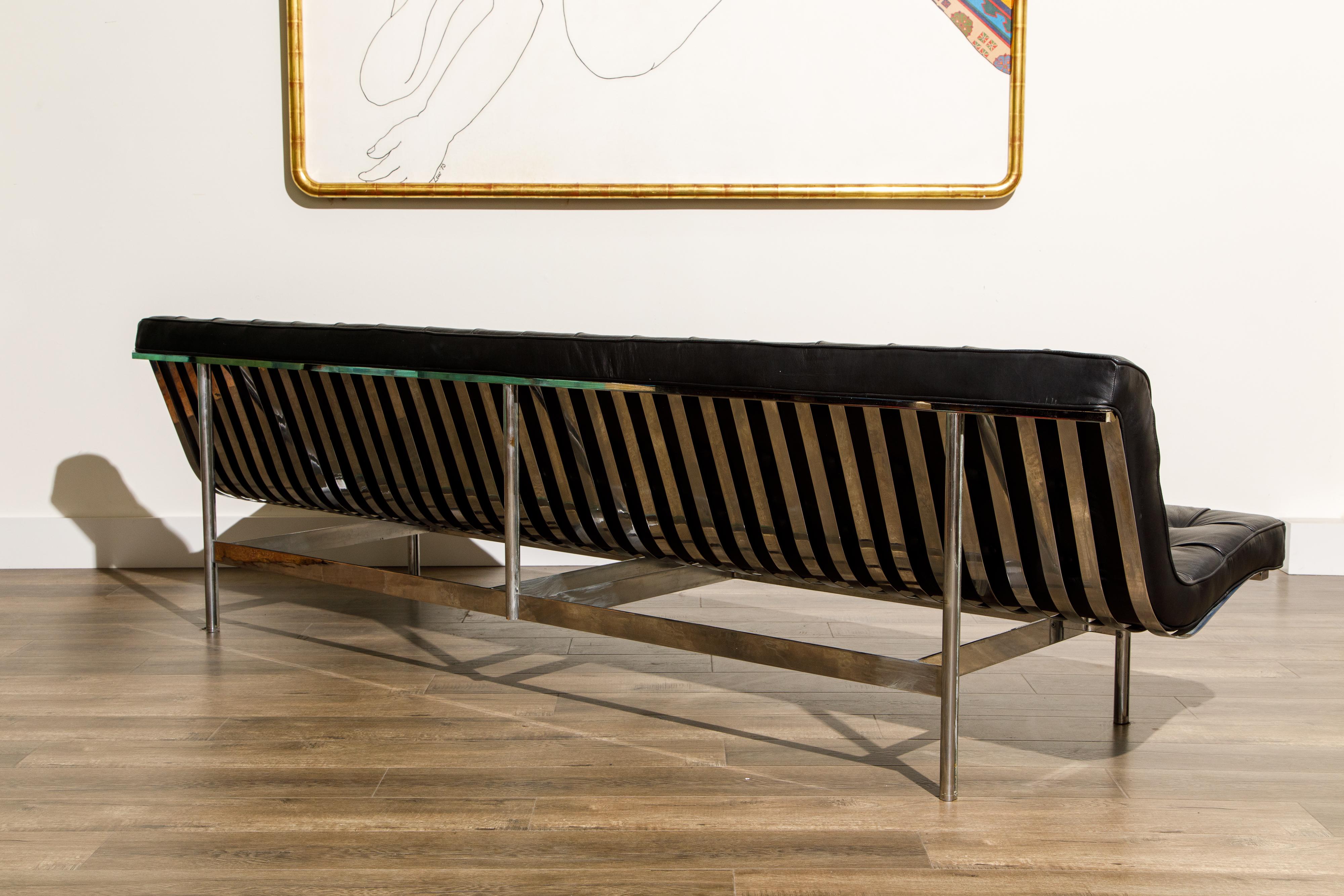 Steel Four-Seat Sofa by Katavolos, Littell and Kelley for Laverne International, 1950s