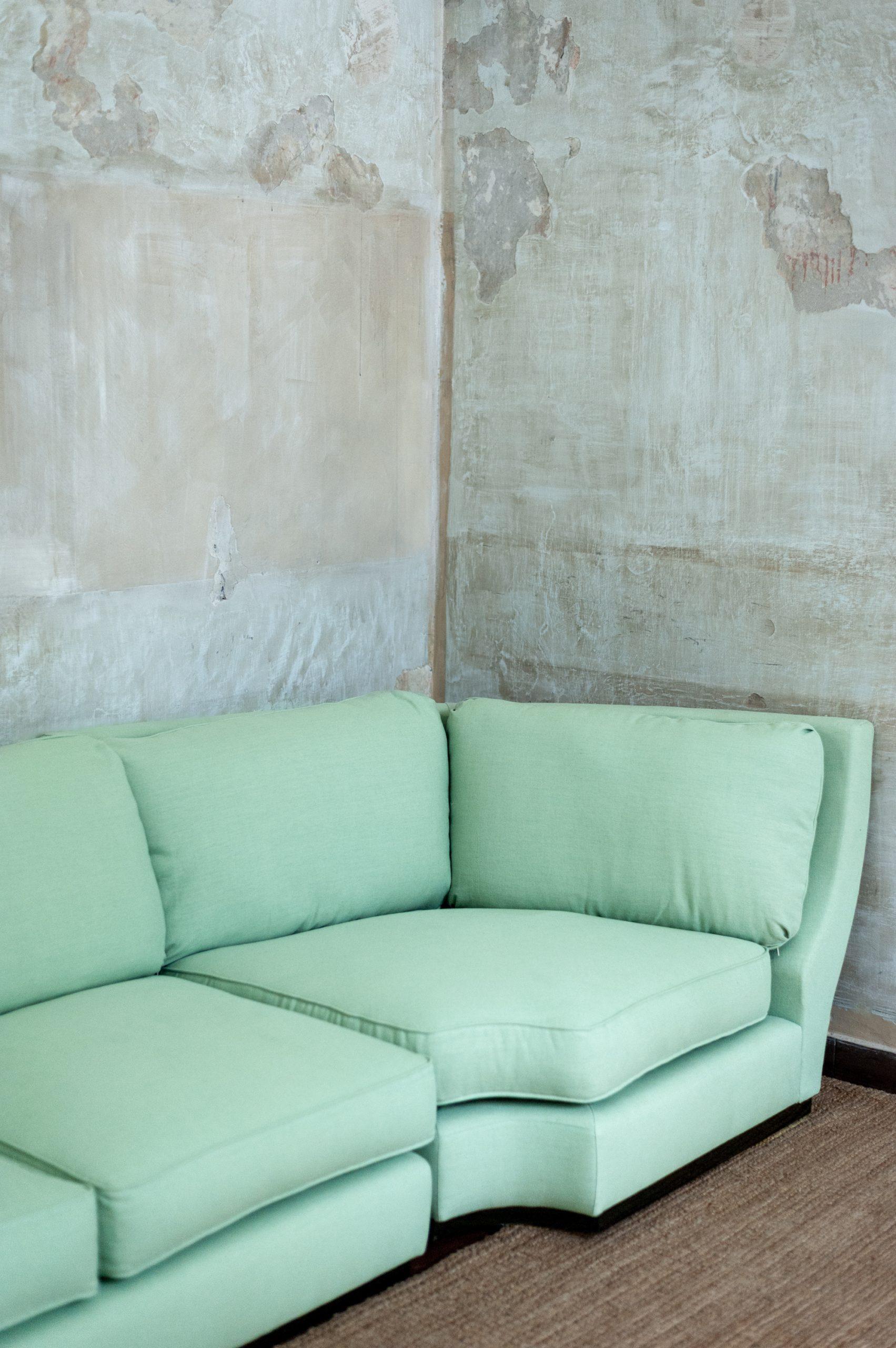 Italian Four-Seater Corner Sofa For Sale