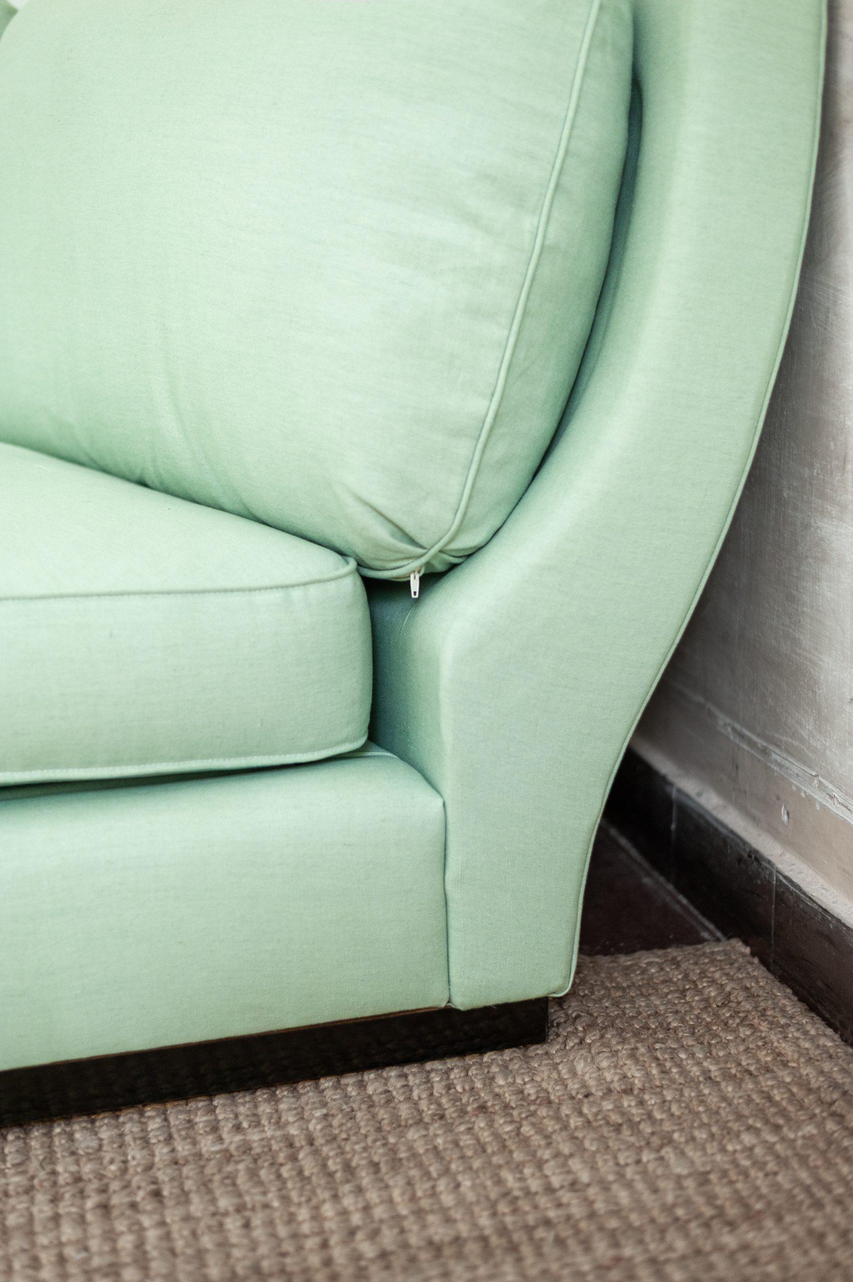 Fabric Four-Seater Corner Sofa For Sale