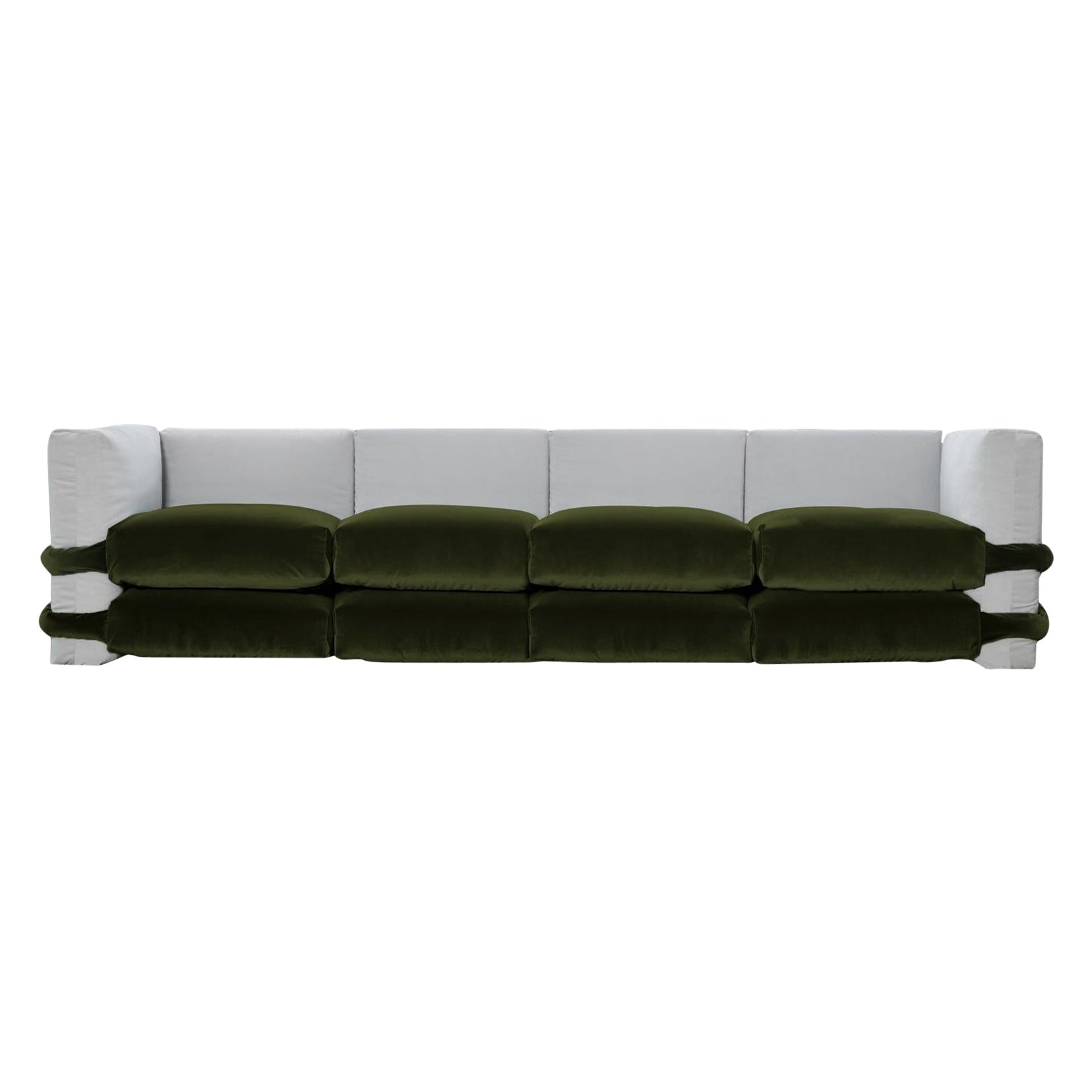 Quattro posti, Velluto, DIVANO PILLOW BY Muller Van Severen, , Maharam, Greene & Greene