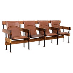 Four Seats "Longarina", by Sergio Rodrigues, 1965, Brazilian Mid-Century Modern