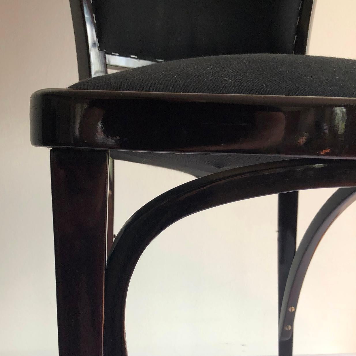 Four Secessionist Chairs by Gustav Siegel for J. J. Kohn Model 717 Austria, 1901 In Good Condition For Sale In BUDAPEST, HU