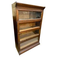 Antique Four Section Barrister Bookcase SIGNED by "GRM" in Grand Rapids,  MI   F7038
