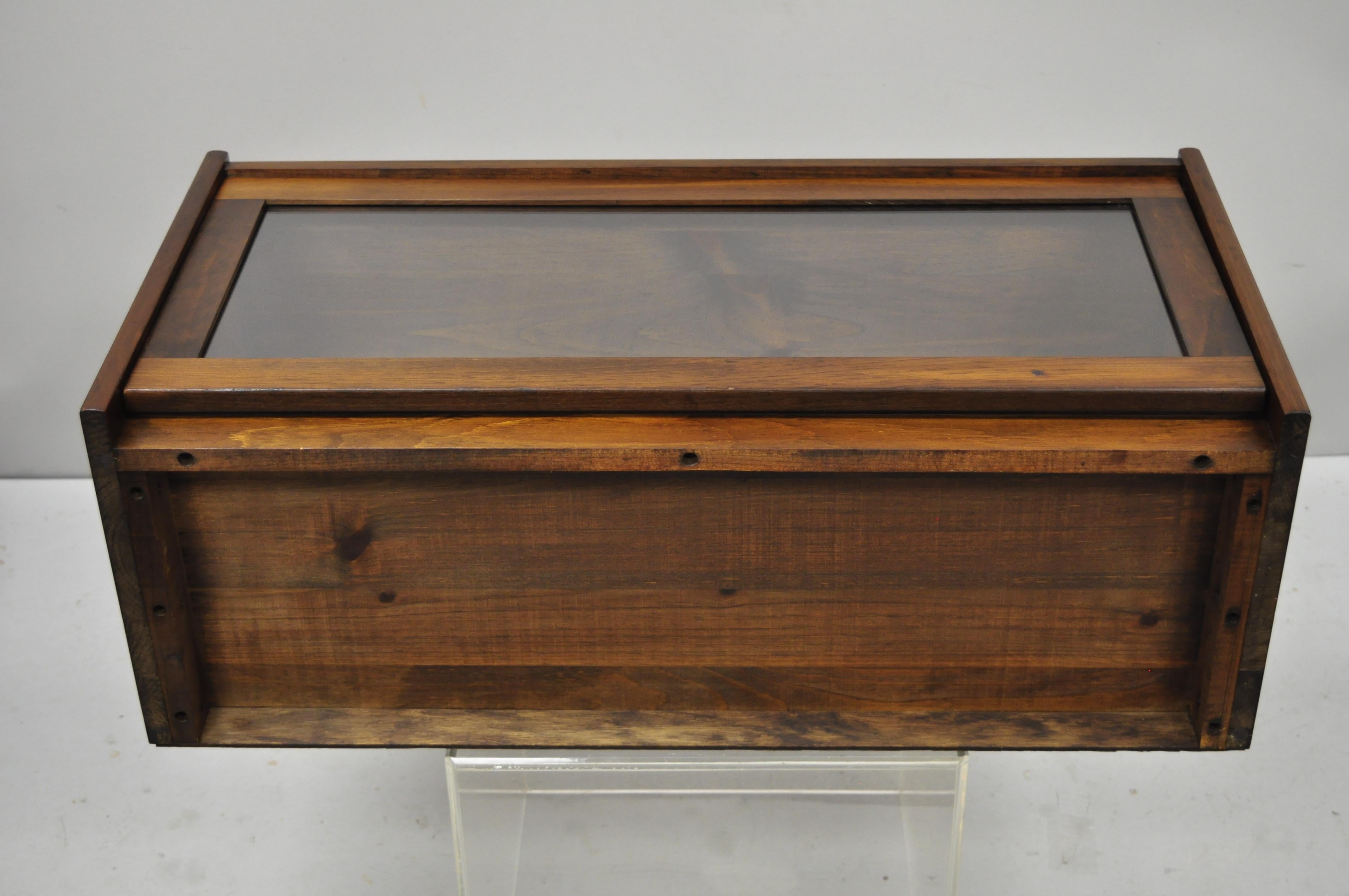 20th Century Four Section Vintage Pine Wood & Glass Barrister Stack Stacking Lawyers Bookcase