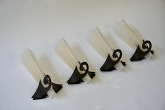 Four Sergio Terzani Phantom Gold Inclusions Wall Sconces