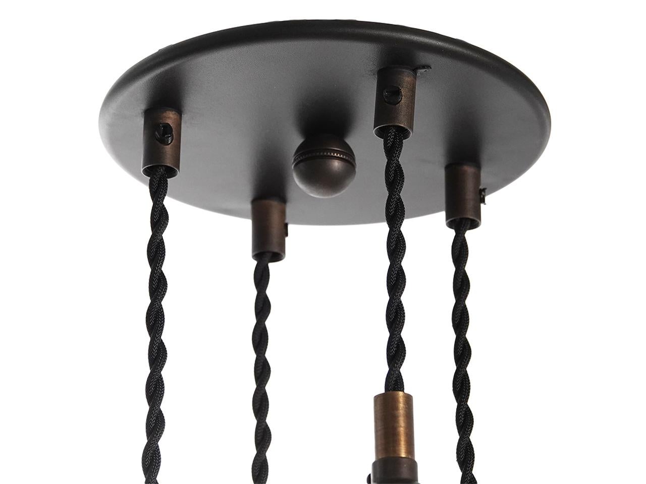 20th Century Four Shade Cascading Ceiling Lamp