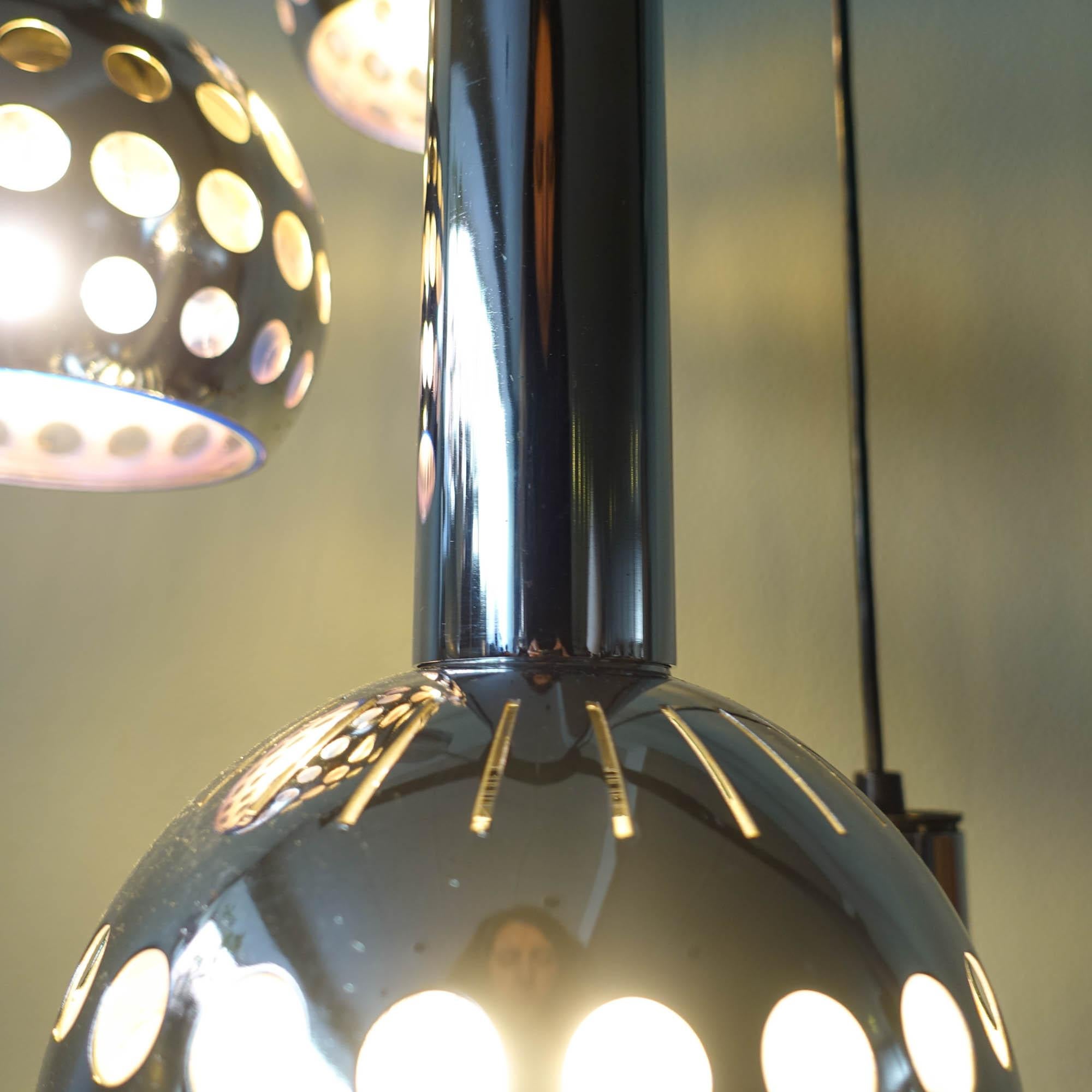 Lampe cascade à quatre abat-jour, modèle « Symphonie », par Euroline, années 1970 en vente 7