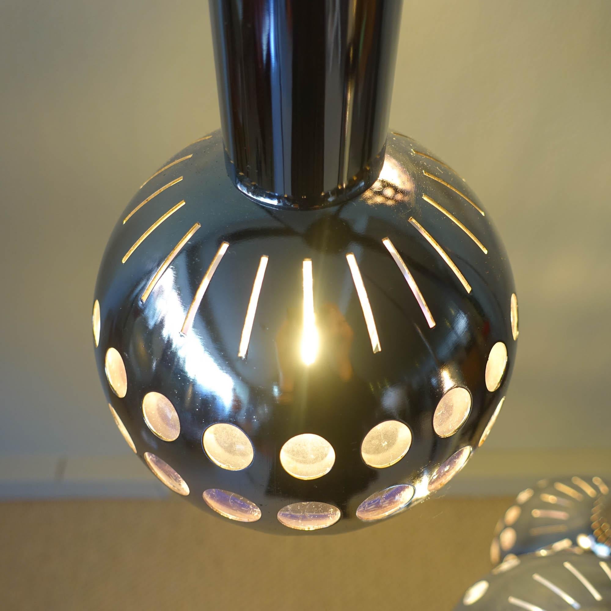 Lampe cascade à quatre abat-jour, modèle « Symphonie », par Euroline, années 1970 en vente 8