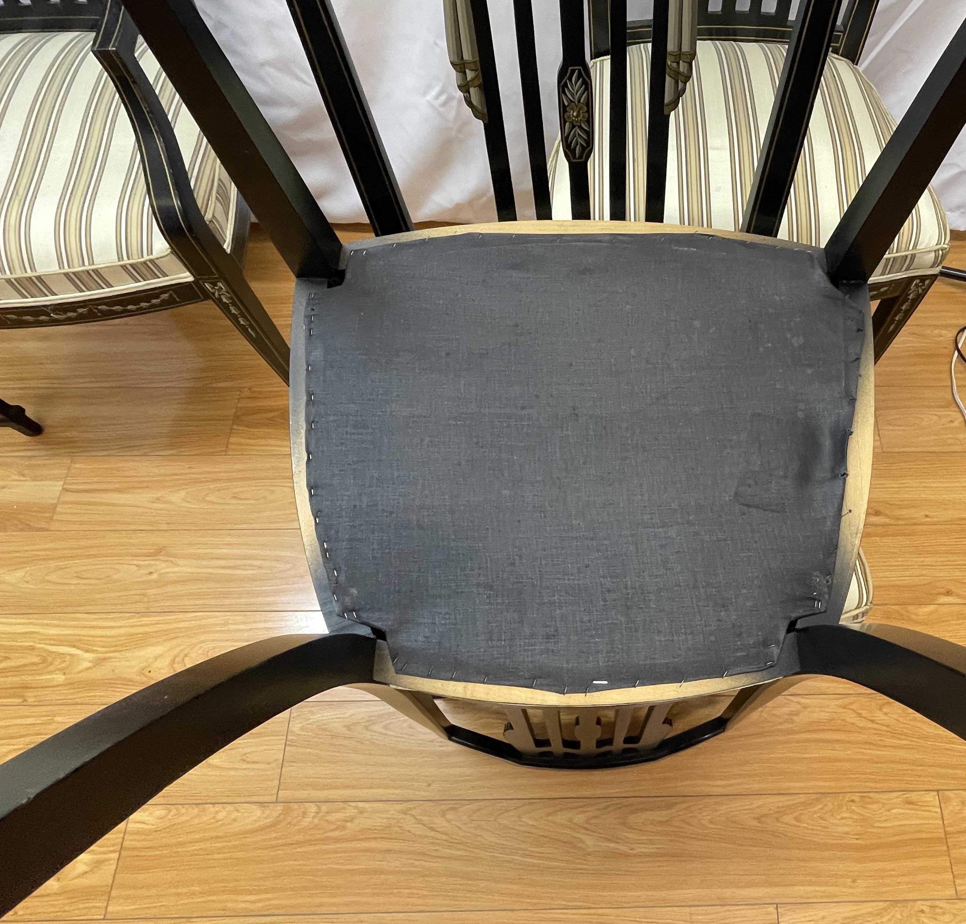 Four Sheraton chairs For Sale 1