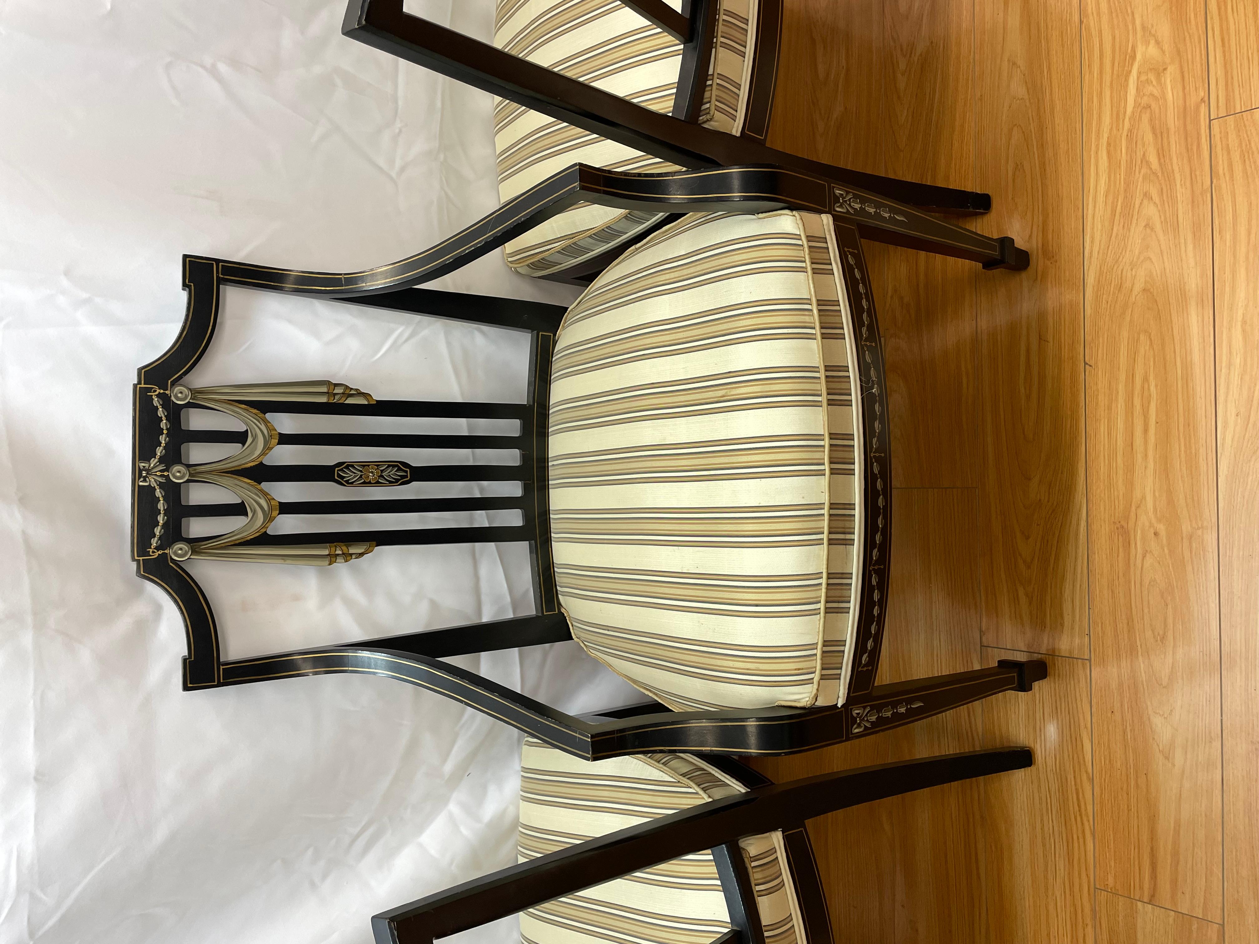Four Sheraton chairs For Sale 2