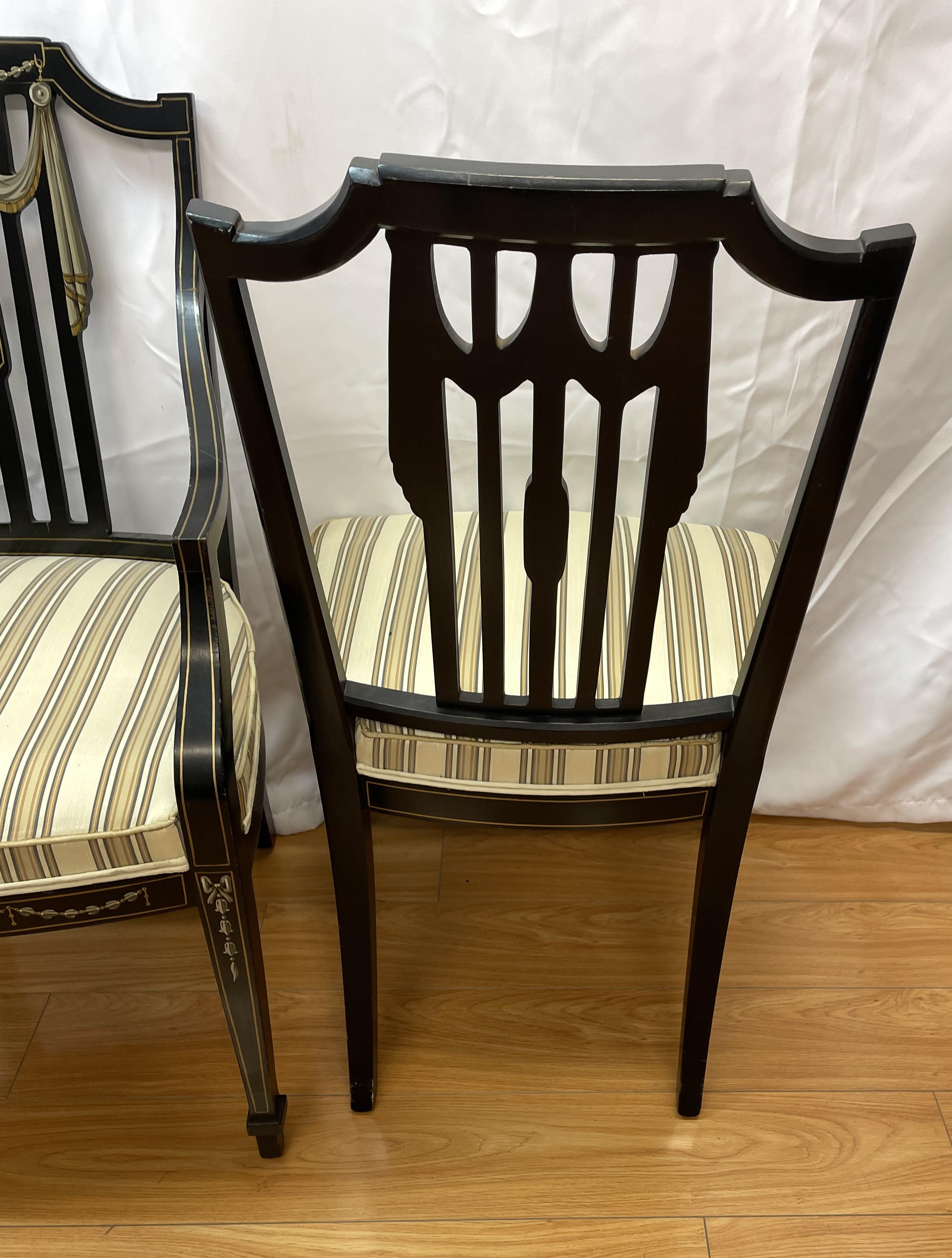 Four Sheraton chairs For Sale 3