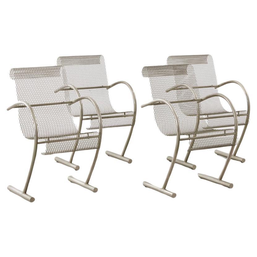 Four Shiro Kuramata Sing Sing Sing Chairs for XO, France 1985 For Sale