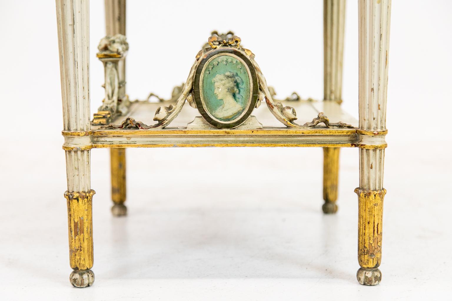 19th Century Four Sided Carved French Table