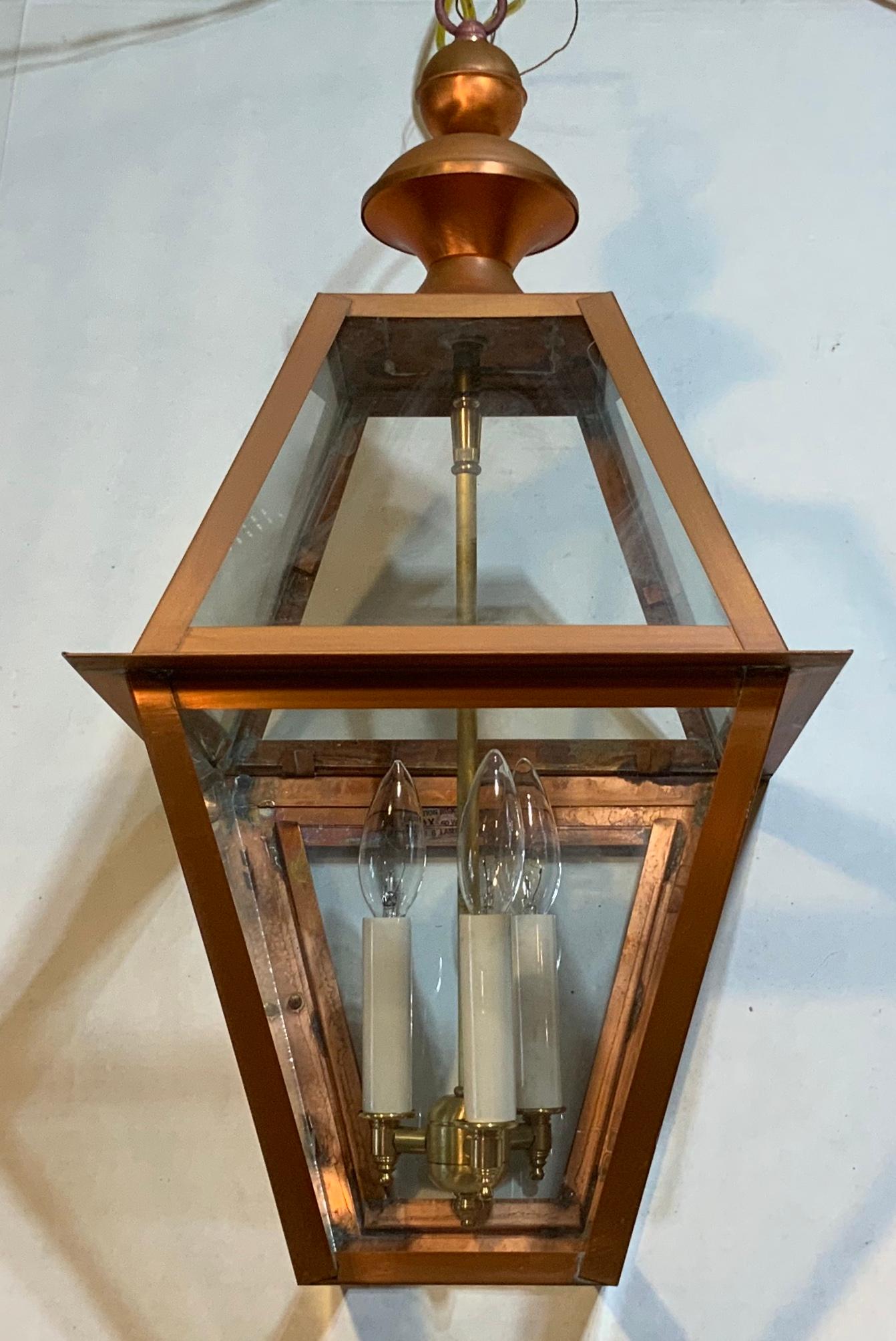 Four-Sides Hanging Copper Lantern 4