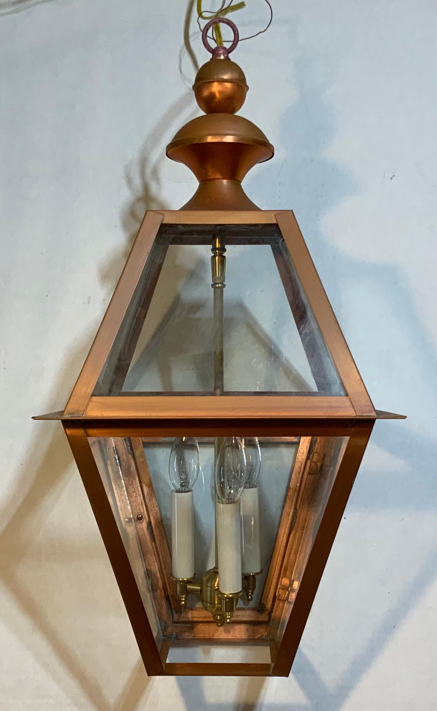 Four-Sides Hanging Copper Lantern 2