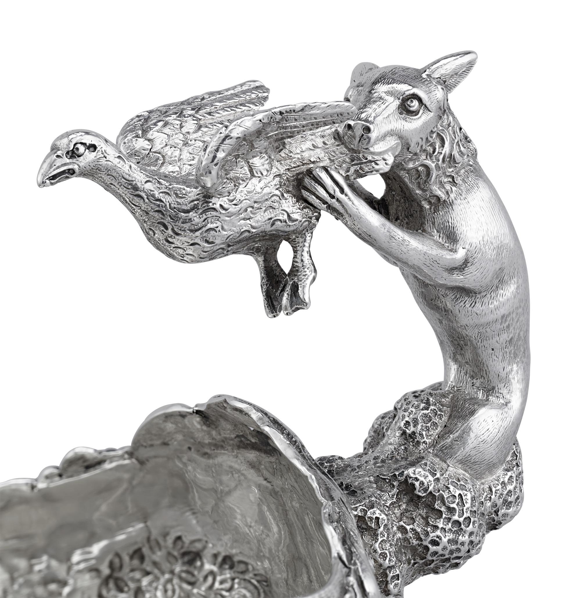 Sterling Silver Four Silver Sauceboats by Edward Farrell For Sale