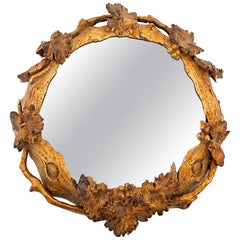 Quatre petits miroirs muraux circulaires, fin du XVIIIe siècle