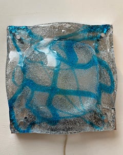 Four Space Age Sconces in Murano Glass by Carlo Nason for Mazzega