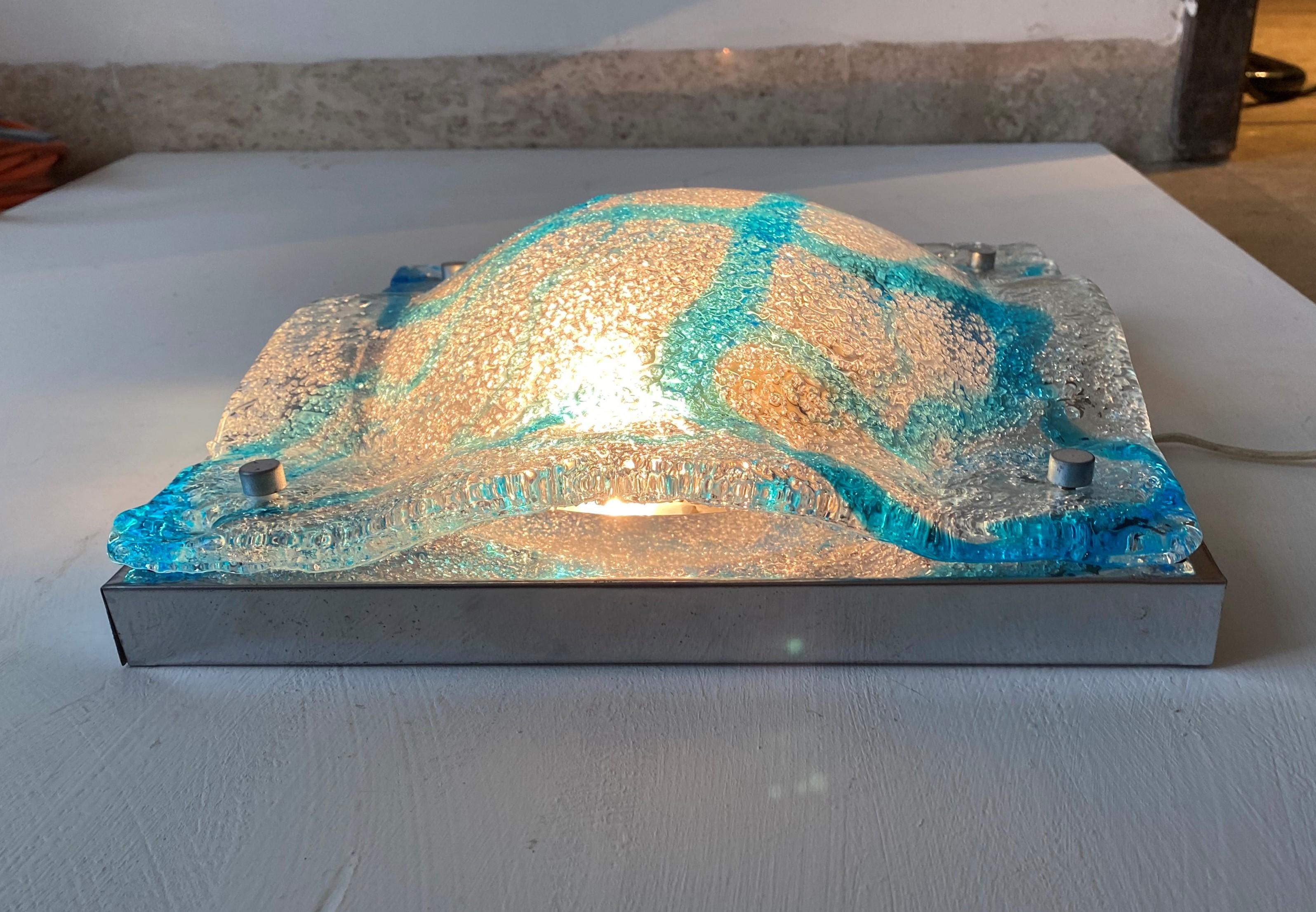 Quatre appliques en verre de Murano de l'ère spatiale de Carlo Nason pour Mazzega Bon état - En vente à Merida, Yucatan