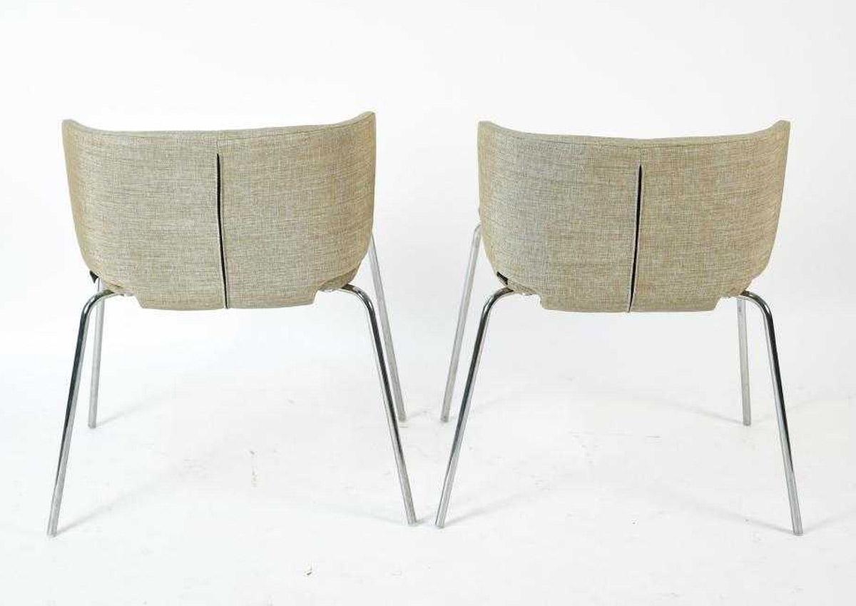 Modern Four Steelcase Coalesse Wrapp Side Chairs For Sale