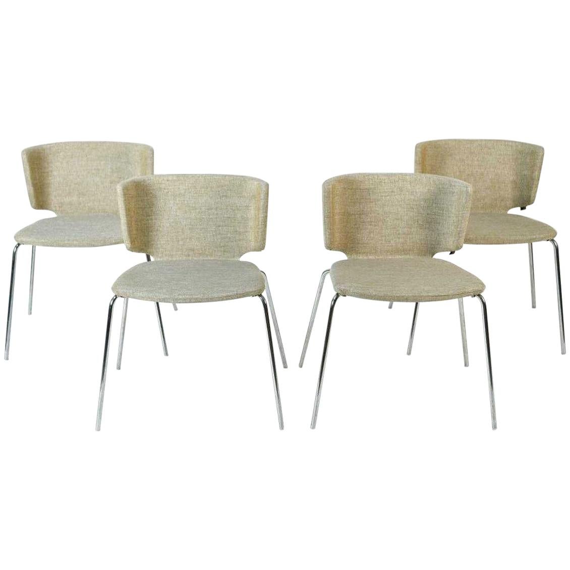 Four Steelcase Coalesse Wrapp Side Chairs