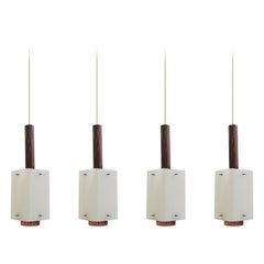 Four Stilnovo Pendants, Italy, 1950s