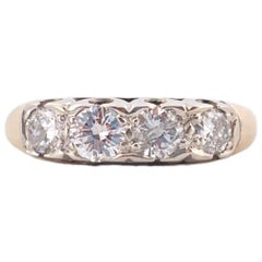 Four Stone Diamond Ring - 14K Yellow Gold
