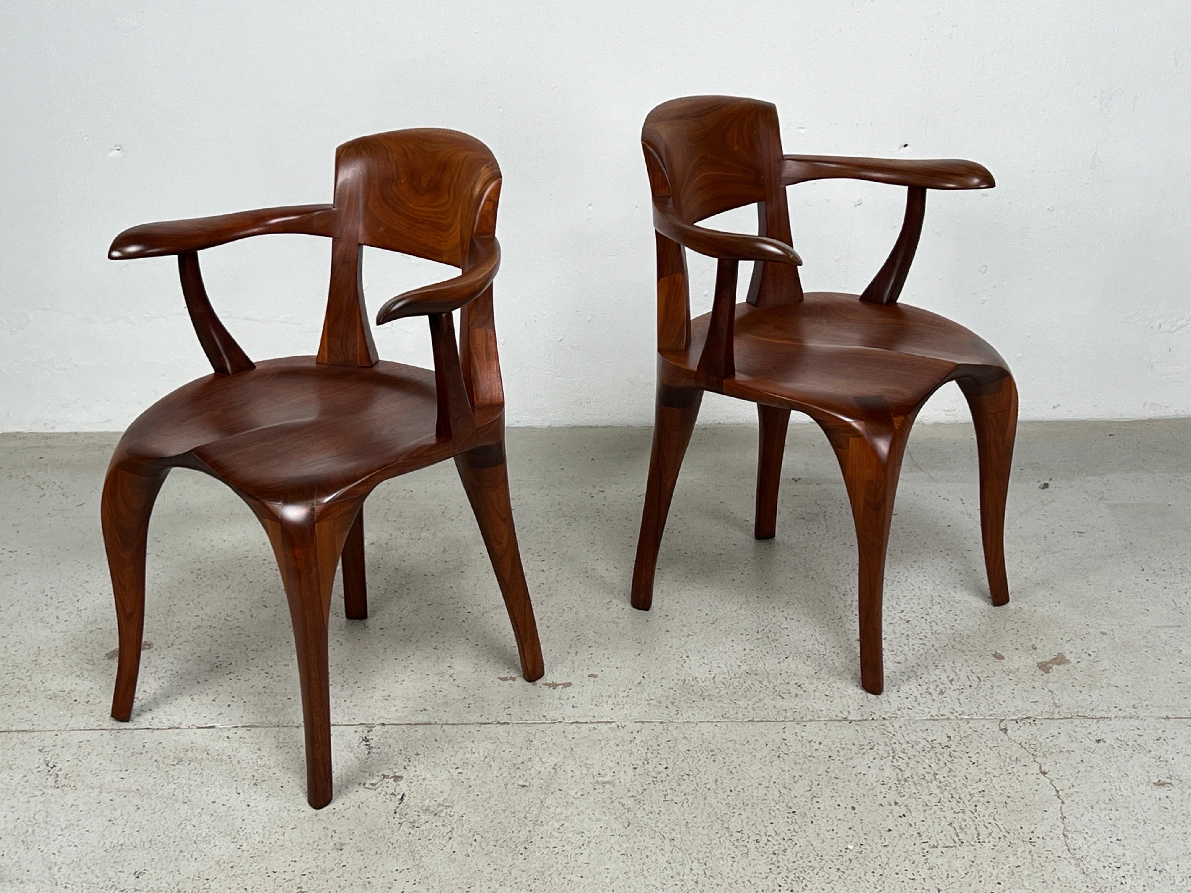 Four Studio Craft Chairs by Victor DiNovi  For Sale 1
