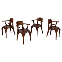 Vintage Four Studio Craft Chairs by Victor DiNovi 