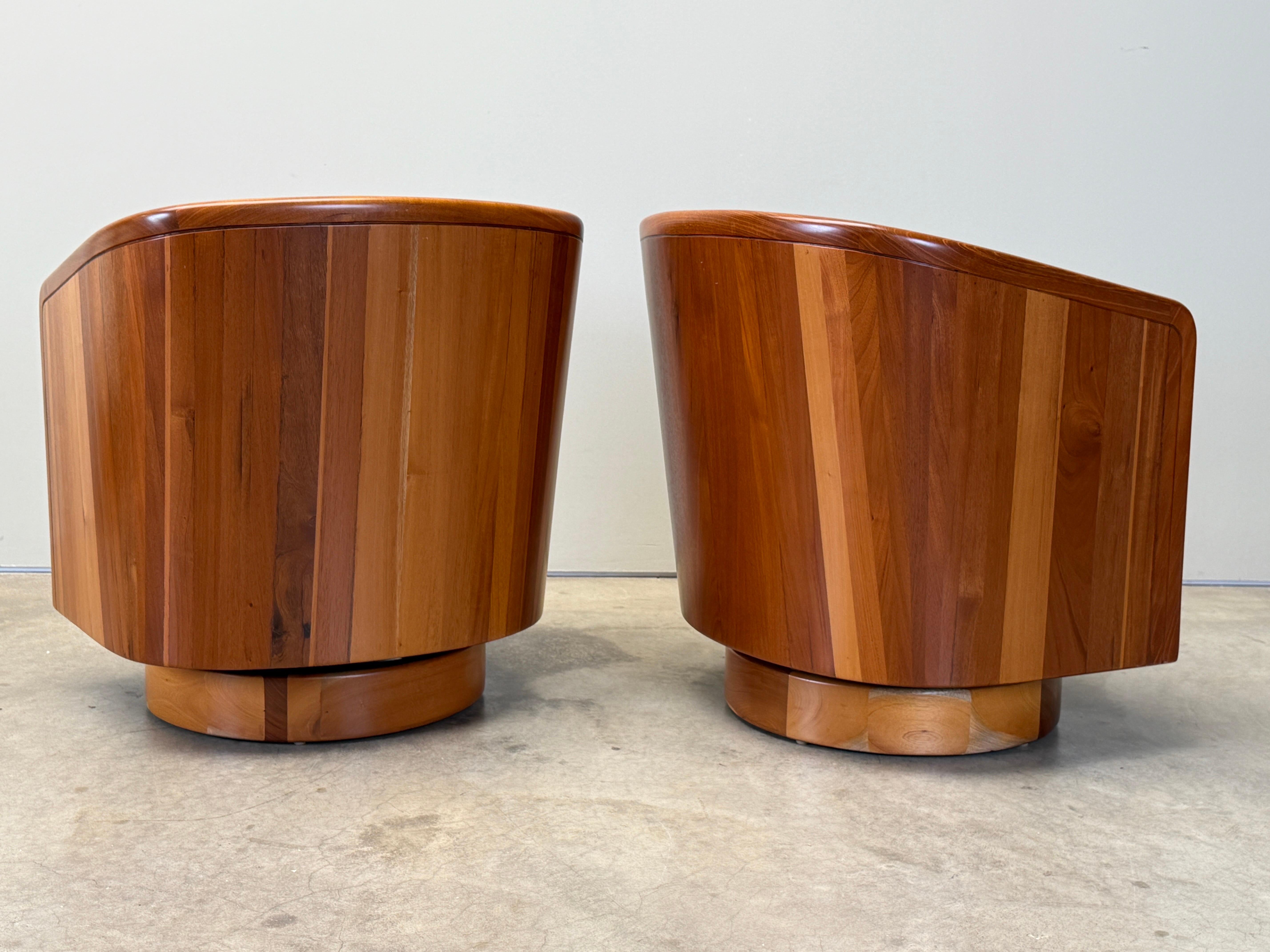 Four Studio Craft Swivel Chairs For Sale 8