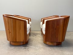 Four Studio Craft Swivel Chairs