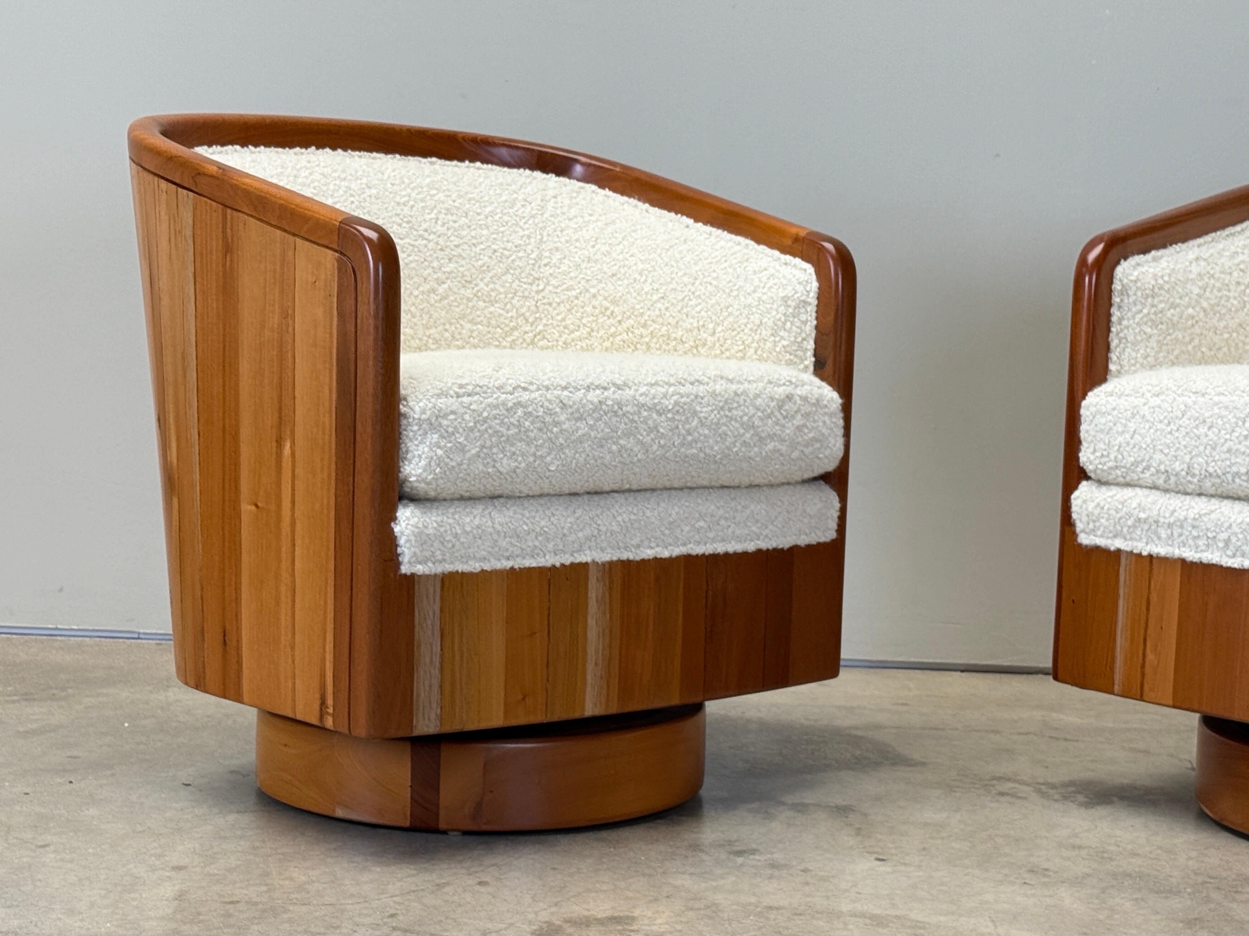 Four Studio Craft Swivel Chairs For Sale 4