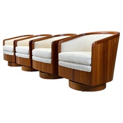Four Studio Craft Swivel Chairs