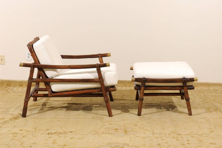 American Four Superb Restored Loungers by John Wisner for Ficks Reed, circa 1954 For Sale