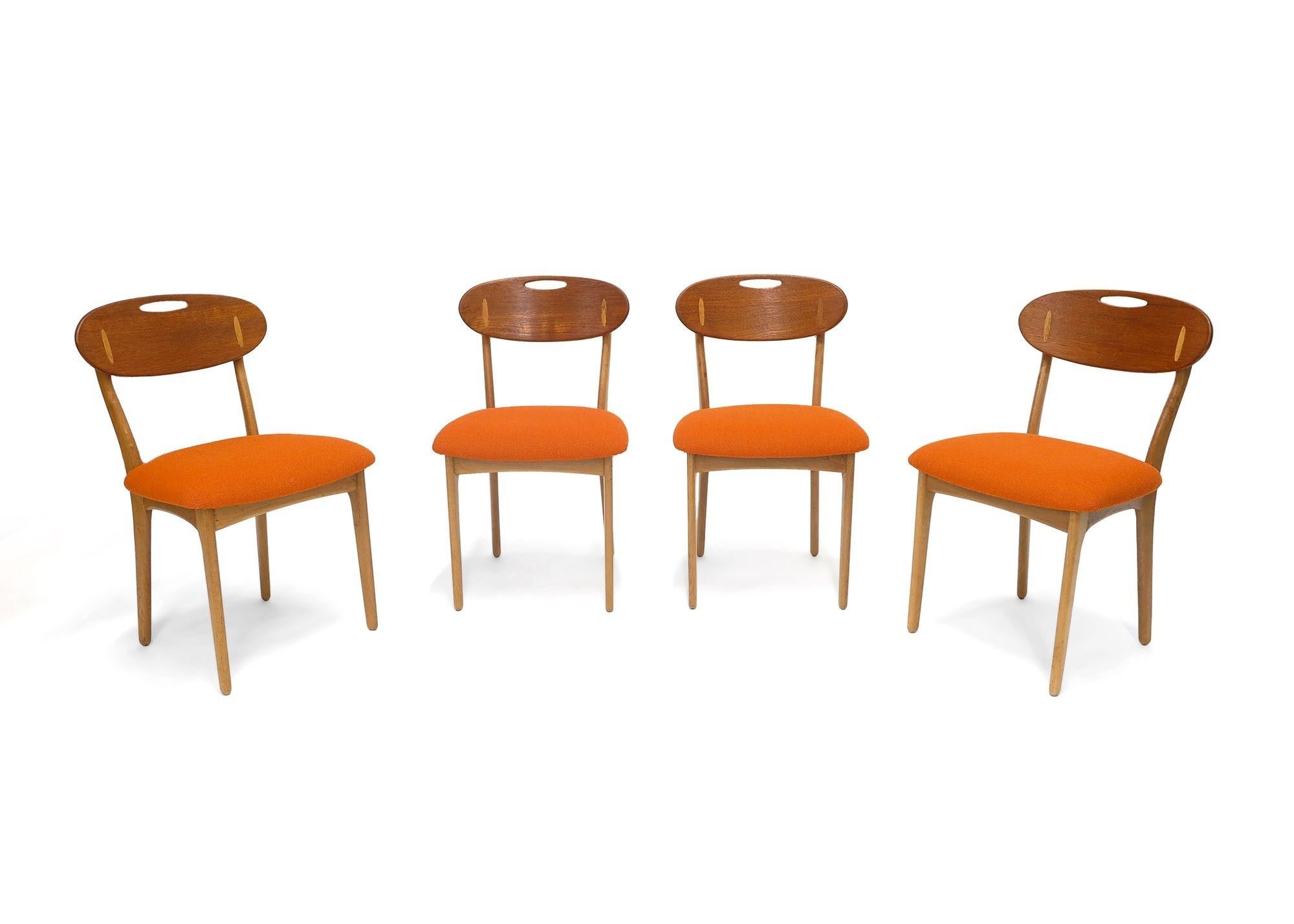 Four Svend Madsen Danish Dining Chairs For Sale 3