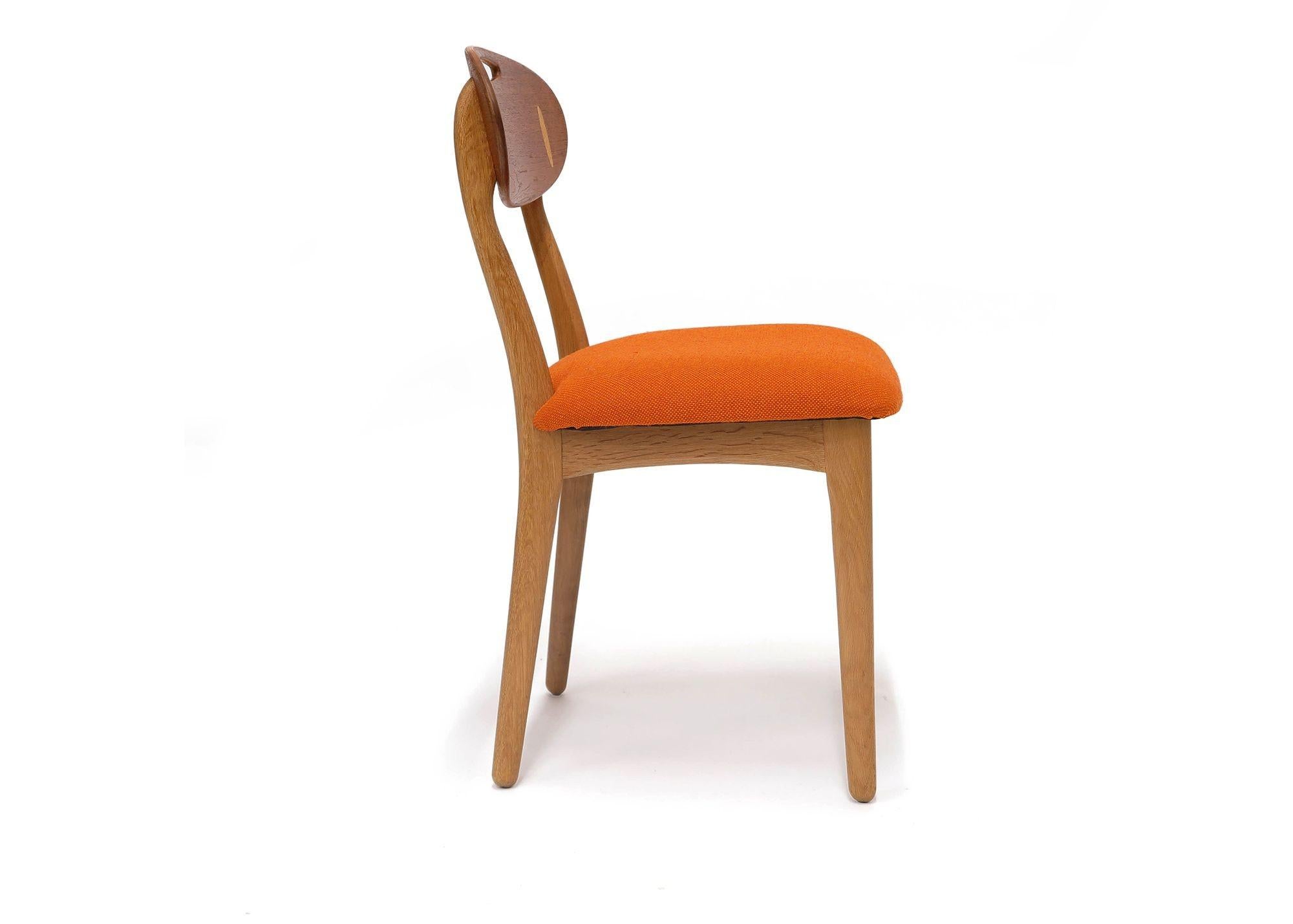 Wool Four Svend Madsen Danish Dining Chairs For Sale