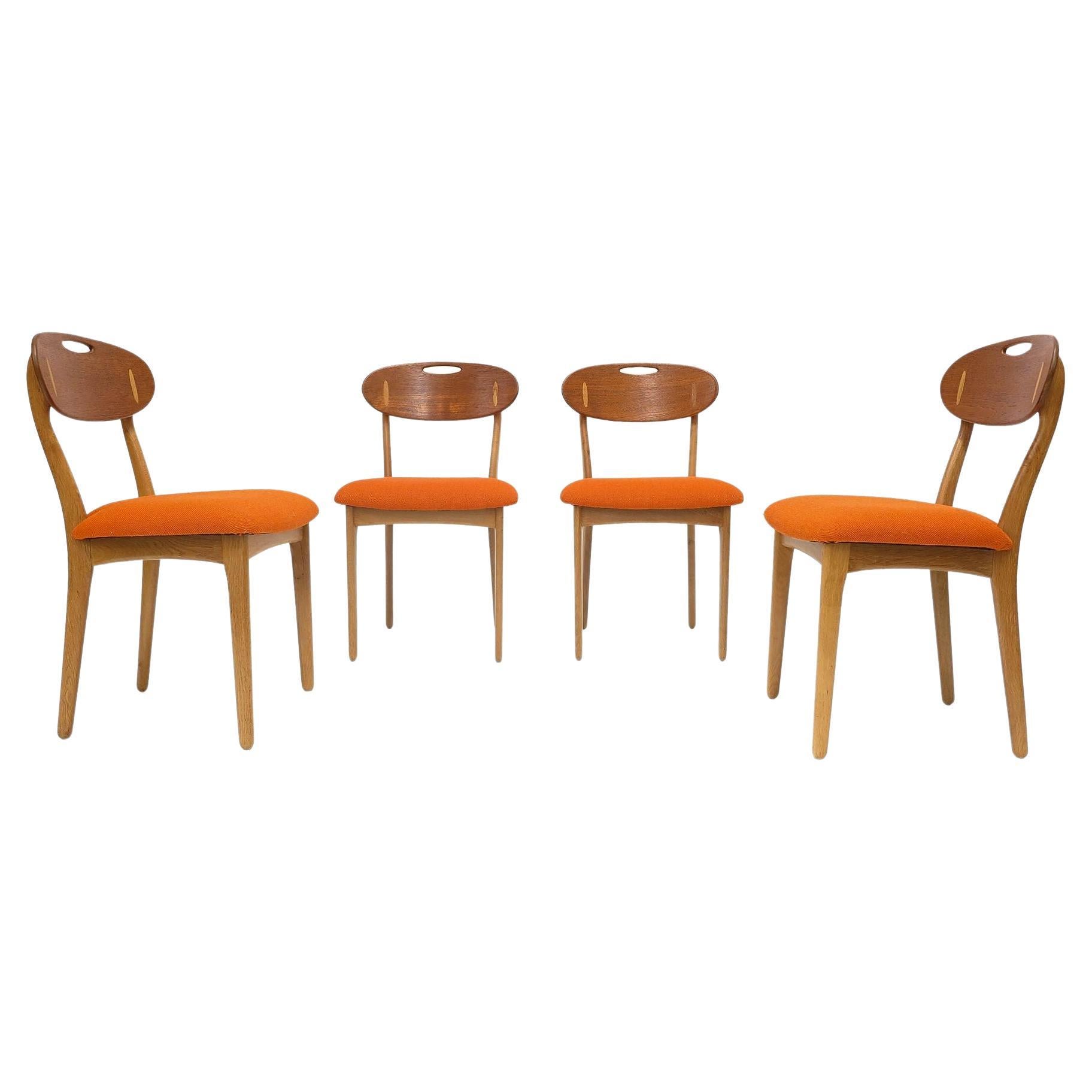 Four Svend Madsen Danish Dining Chairs For Sale