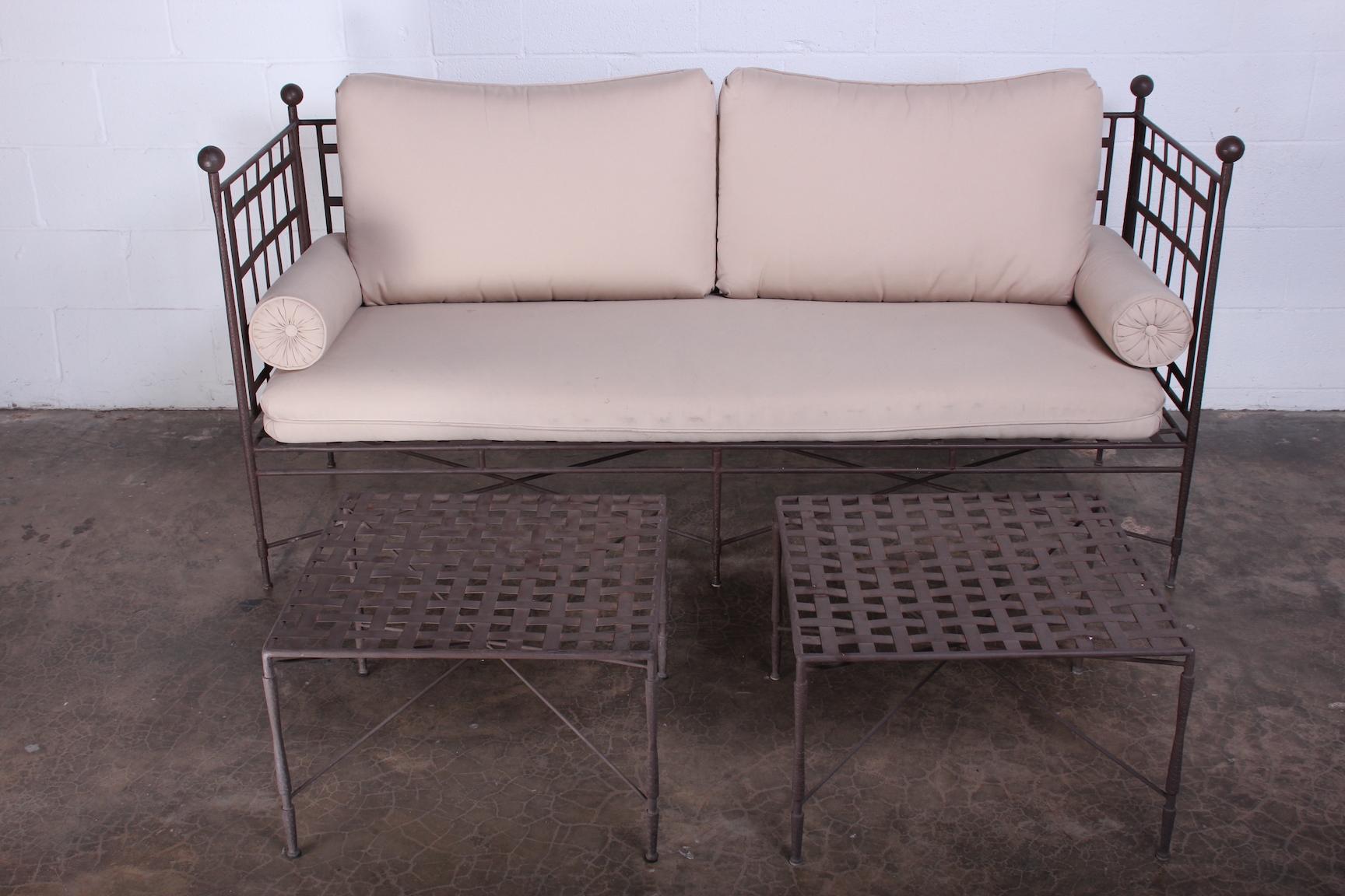 A rare set of four matching tables designed by Mario Papperzini for Salterini.