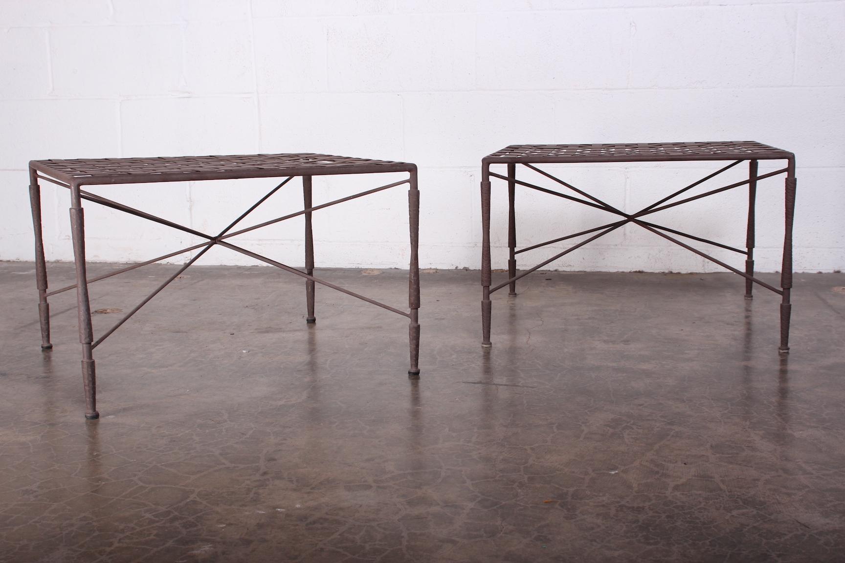 Iron Four Tables Designed by Mario Papperzini for Salterini