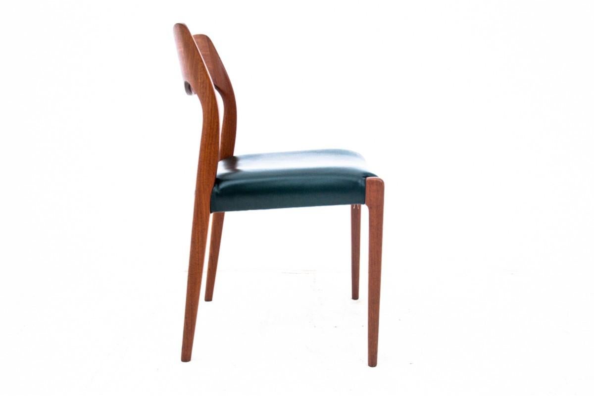 Four Teak Chairs, Model 71, Designed by N.O. Møller in 1960s 3