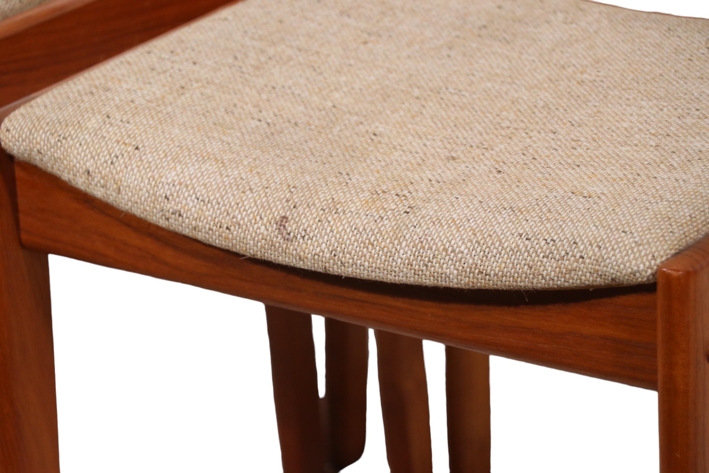 Four Teak  Danish Style Mid Century Dining Chairs by D Scan c 1950/1960's 9