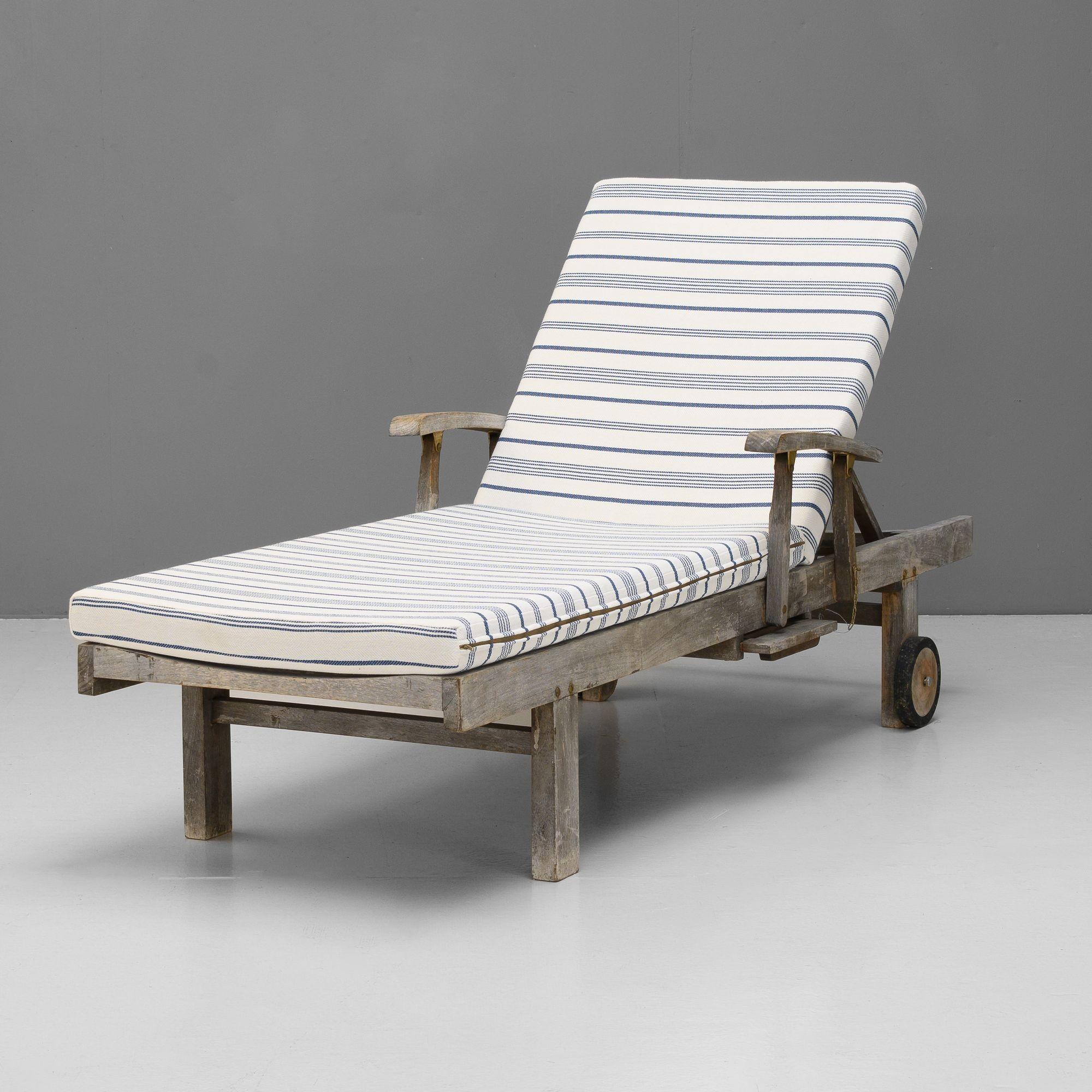 Mid-Century Modern Quatre chaises longues en teck en vente