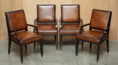 QUATTRO SEDIE THE LUCIEN Rolle COLLECTION IN PELLE AUBUSSON DINING