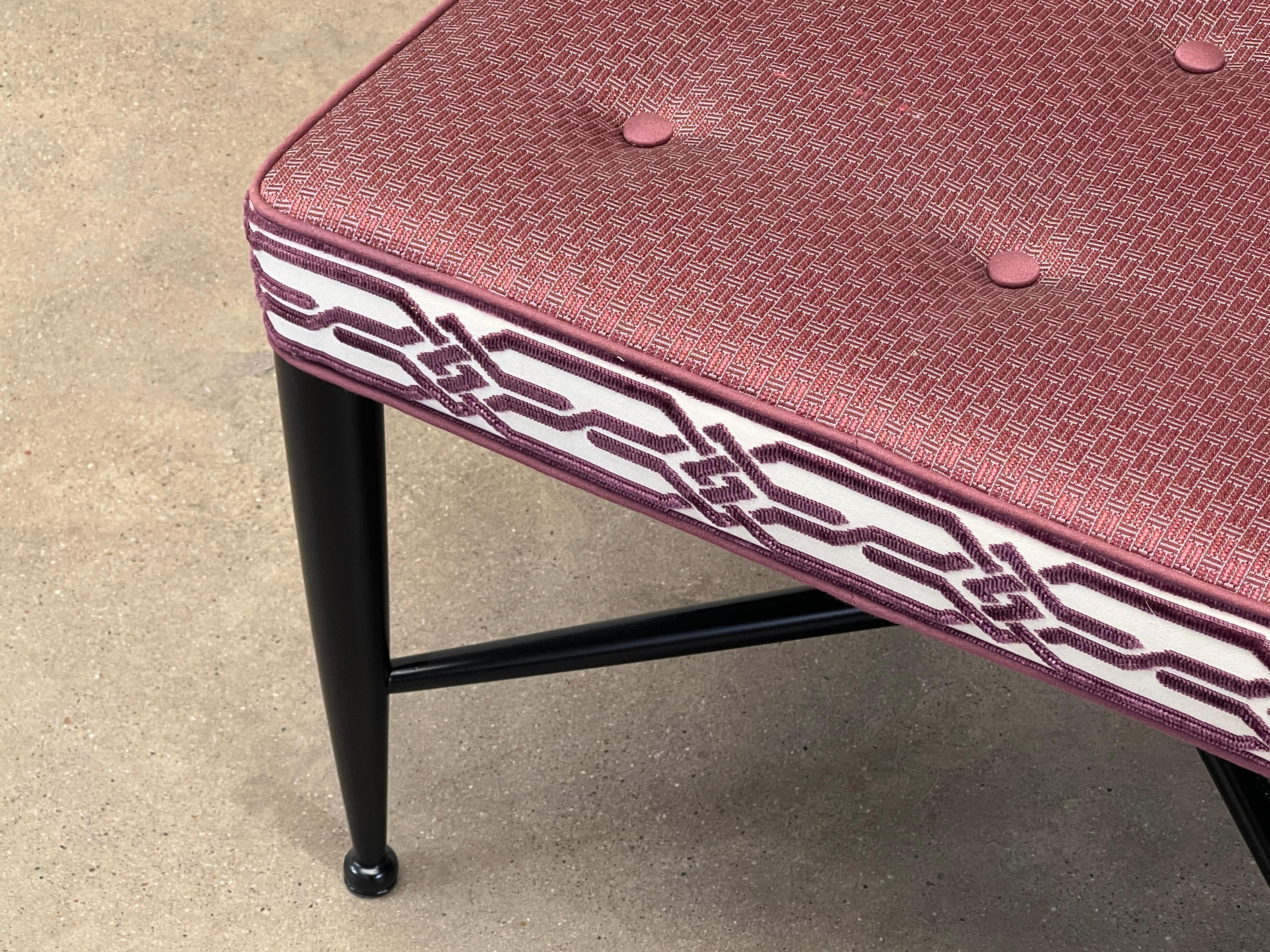 Four Thebes Stools by Edward Wormley for Dunbar For Sale 9